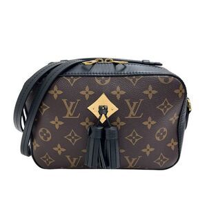 Louis Vuitton Santonge Monogram Noir Black Brown Shoulder Bag